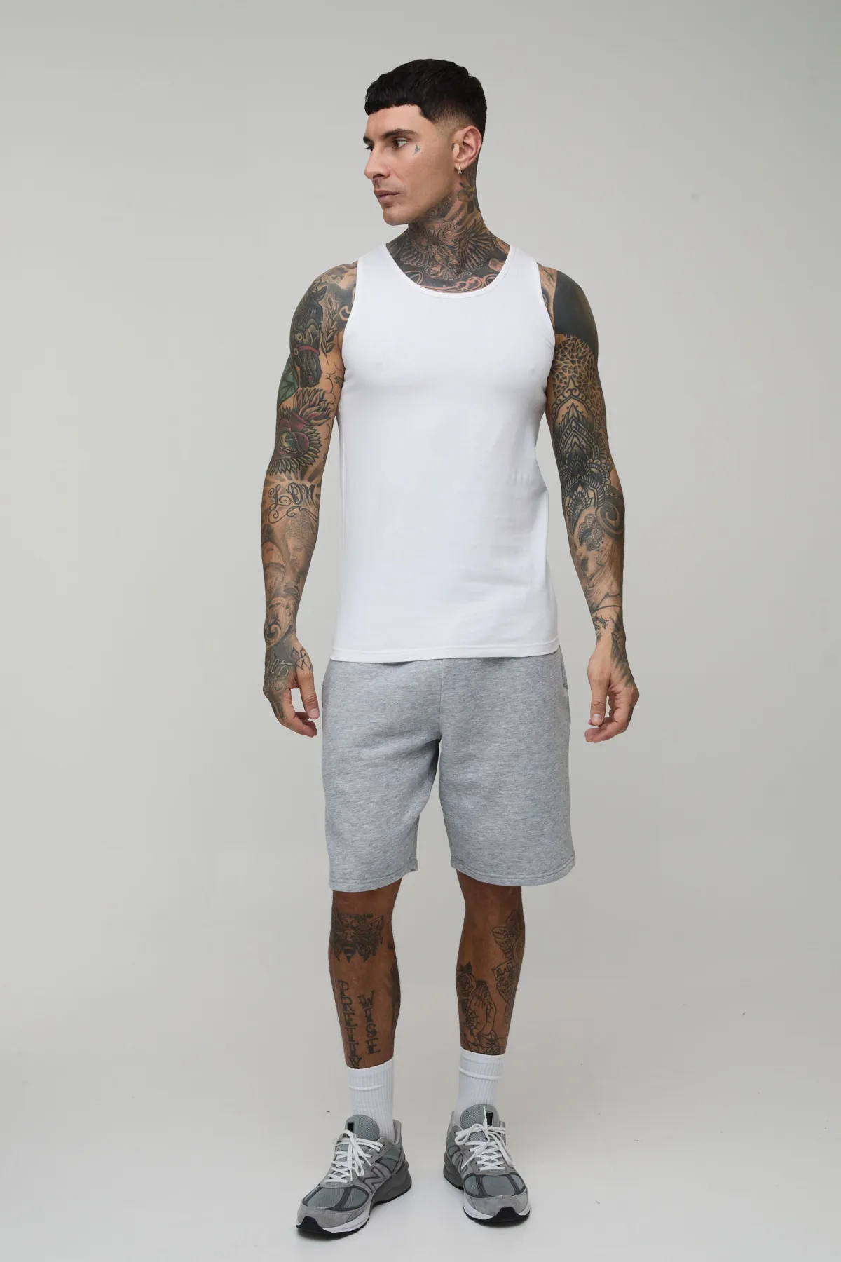 boohooMAN Débardeur Ajusté Basique Coupe Musclée Tall<Homme Indispensables Tall|Tout Afficher