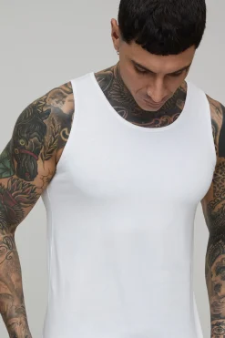 boohooMAN Débardeur Ajusté Basique Coupe Musclée Tall<Homme Indispensables Tall|Tout Afficher