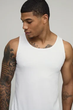 boohooMAN Débardeur Ajusté Basique Muscle Fit<Homme Indispensables Grande Taille|Tout Afficher