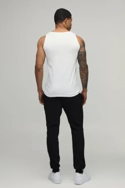 boohooMAN Débardeur Ajusté Basique Muscle Fit<Homme Indispensables Grande Taille|Tout Afficher