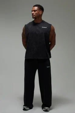 boohooMAN Débardeur Ample Délavé One More Rep Coupe Oversize<Femme Tout Afficher|Tout Afficher Activewear