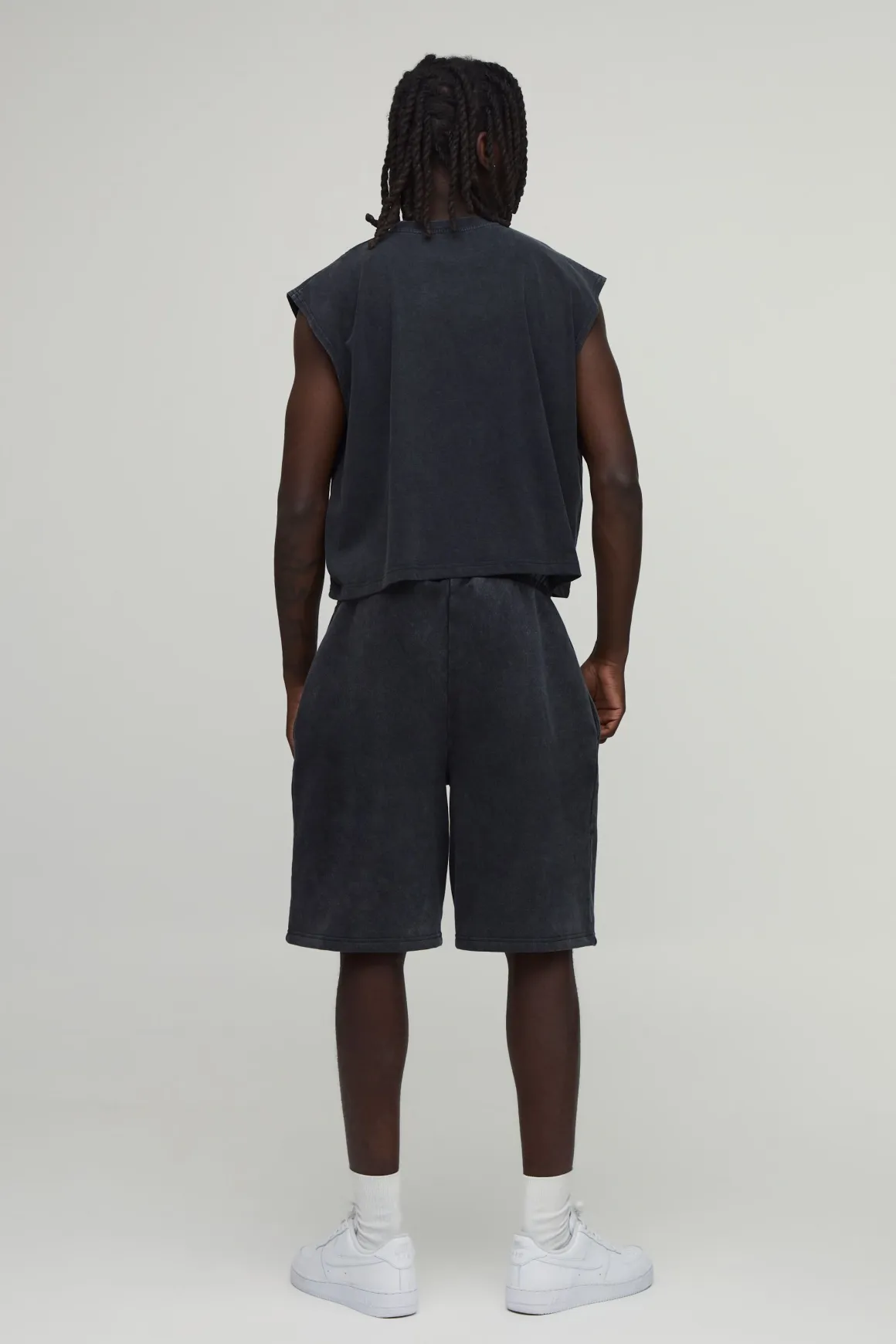 Débardeur Boxy Rétréci Oversize Lavé Essential