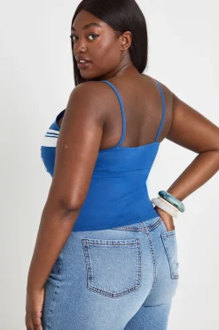 boohoo Débardeur À Bretelles Imprimé Football Italie Plus<Femme Tops
