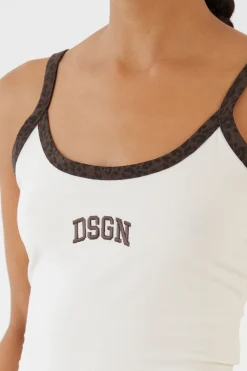 Débardeur À Contraste Léopard Dsgn Studio