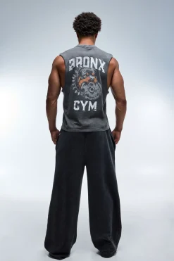 Débardeur Coupe Regular Bronx Gym Effet Délavé
