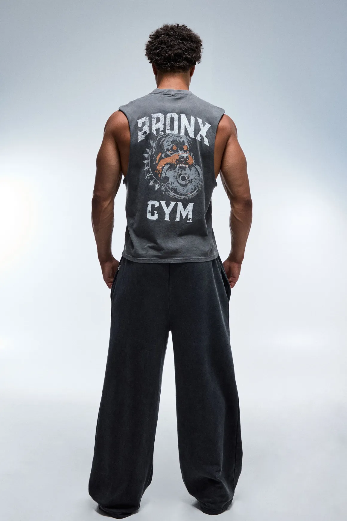 Débardeur Coupe Regular Bronx Gym Effet Délavé