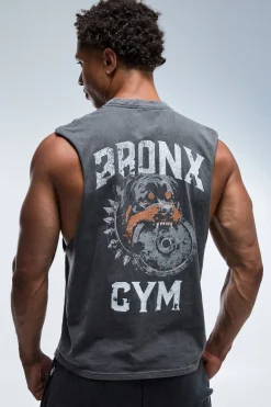 Débardeur Coupe Regular Bronx Gym Effet Délavé