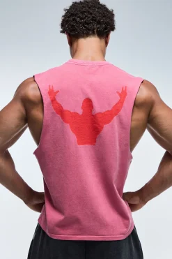 boohooMAN Débardeur Coupe Regular One More Rep Effet Délavé<Femme Athleisure|T-Shirts Et Débardeurs