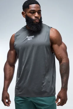 boohooMAN Débardeur Coupe Regular Training Dept<Femme Athleisure|T-Shirts Et Débardeurs