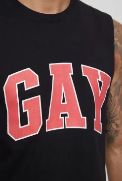 boohooMAN Débardeur Court Boxy Avec Slogan Gay<Homme Tout Afficher