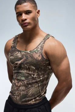 boohooMAN Débardeur Côtelé Ajusté Homme Actif Musculation Gym<Femme Athleisure|T-Shirts Et Débardeurs