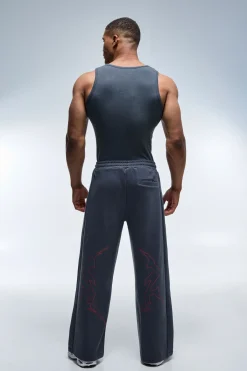 boohooMAN Débardeur Côtelé Ajusté Muscle Fit Homme Actif<Femme Athleisure