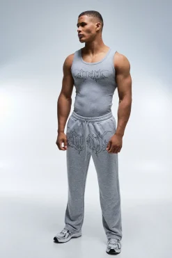 boohooMAN Débardeur Côtelé Ajusté Muscle Fit Homme<Femme Athleisure