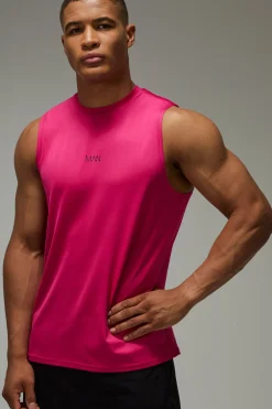 boohooMAN Débardeur De Performance Active Coupe Régulière Pour Homme<Femme Athleisure|T-Shirts Et Débardeurs