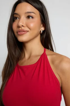 boohoo Débardeur Dos Nu À Nouer Avec Encolure Américaine<Femme Tops