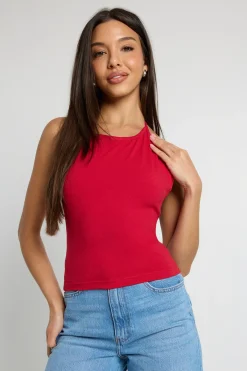 boohoo Débardeur Dos Nu À Nouer Avec Encolure Américaine<Femme Tops