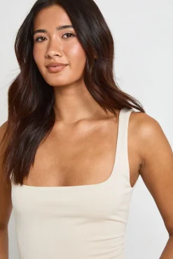 boohoo Débardeur À Encolure Carrée Avec Dos Noué<Femme Tops