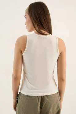 DSGN Studio Débardeur À Encolure Crantée Effet Délavé<Femme Dsgn Studio|Tops