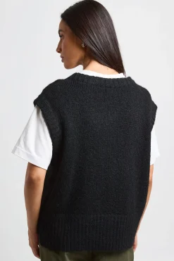 Débardeur En Maille Douce Oversize À Col En V