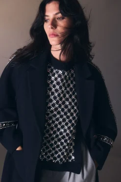 Débardeur en Maille Douillette Ornée