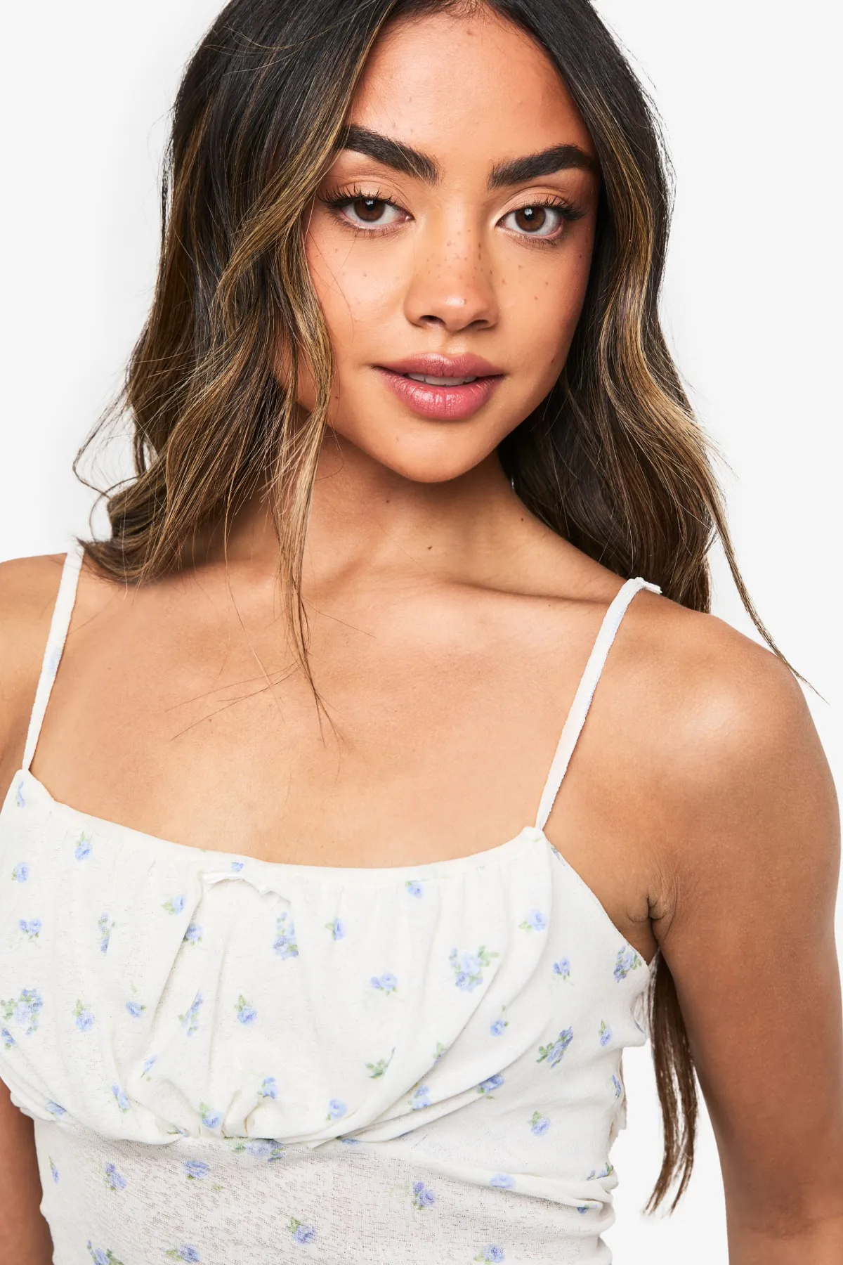 boohoo Débardeur en maille imprimée Ditsy<Femme Tops
