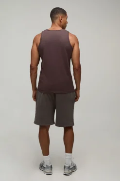 boohooMAN Débardeur Gaufré Coupe Regular Basique<Homme Essentiels