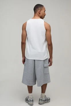boohooMAN Débardeur Gaufré Coupe Regular Basique<Homme Indispensables Grande Taille|Tout Afficher