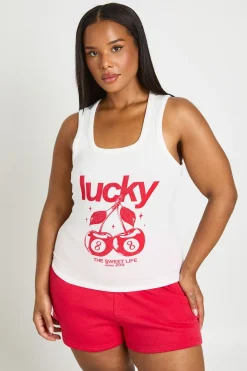 boohoo Débardeur Grande Taille Imprimé Cerises<Femme Tops
