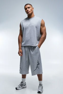 Débardeur Homme Boxy En Jersey Bouclette Active