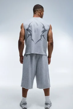 Débardeur Homme Boxy En Jersey Bouclette Active