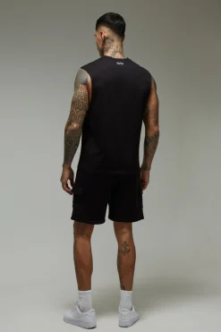 Débardeur Homme Grande Taille Coton Gym Actif Emmanchures Basses Coupe Regular