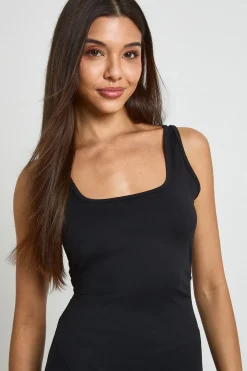boohoo Débardeur Long Asymétrique À Détail Drapé<Femme Tops