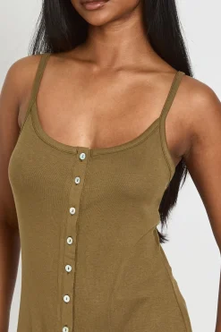 Débardeur Long À Boutons Nacrés