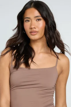 boohoo Débardeur Moulant À Bretelles Fines Et Encolure Carrée<Femme Tops