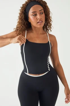 DSGN Studio Débardeur Moulant À Passepoil Contrasté Sculpt<Femme Vêtements De Sport|Dsgn Studio