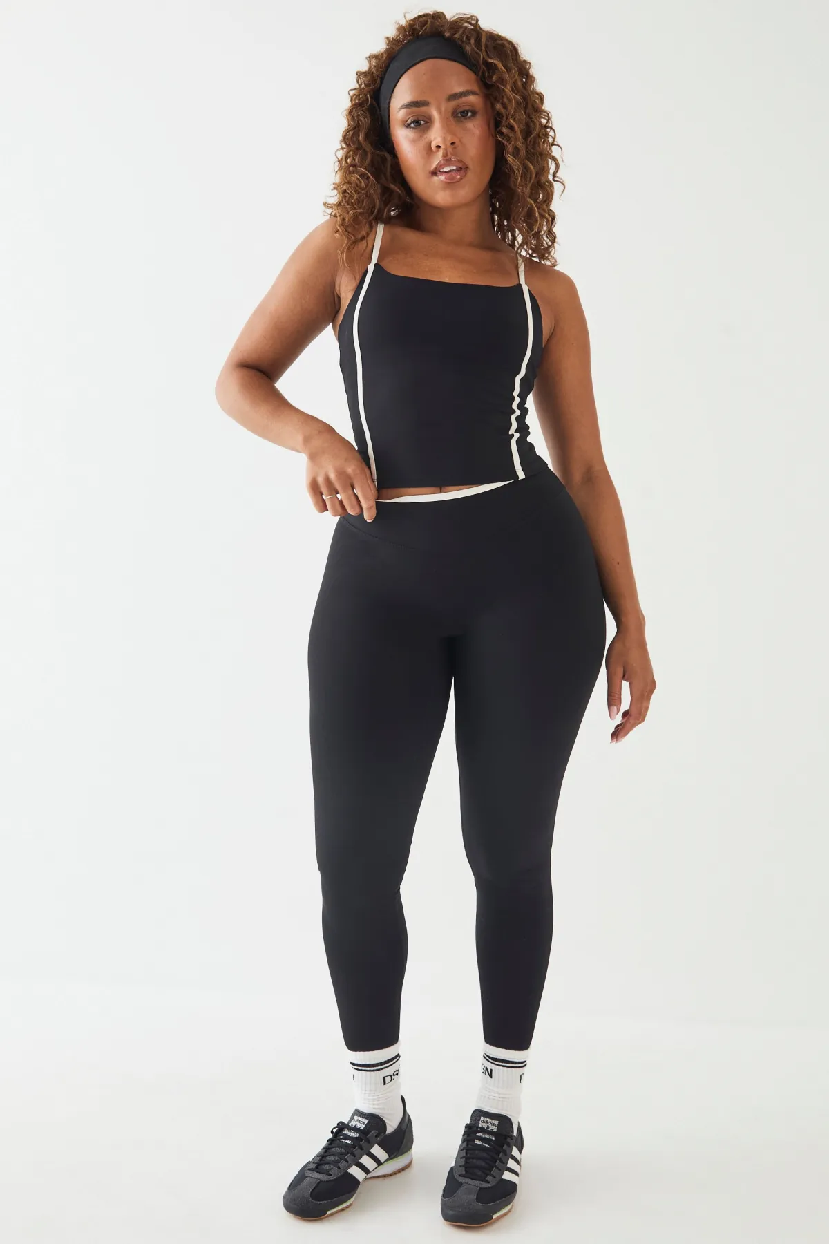 DSGN Studio Débardeur Moulant À Passepoil Contrasté Sculpt<Femme Vêtements De Sport|Dsgn Studio