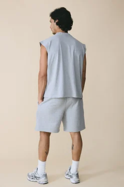 boohooMAN Débardeur Oversize Boxy Brodé 280g/m² Poids Lourd<Homme Essentiels