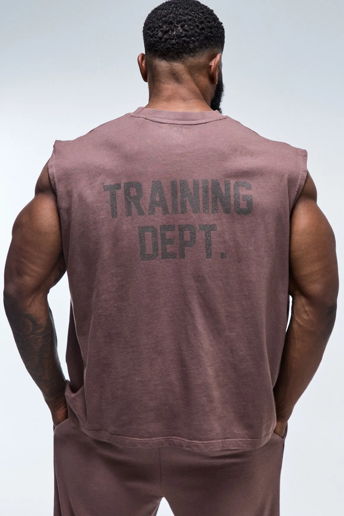 Débardeur Oversize Délavé Training Dept