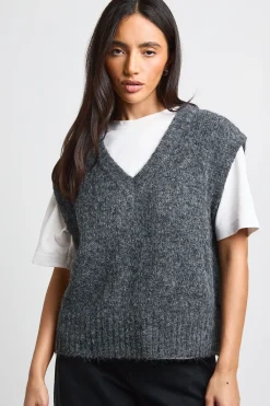 boohoo Débardeur Oversize En Maille Douce Col V<Femme Tops D’Automne|Tops