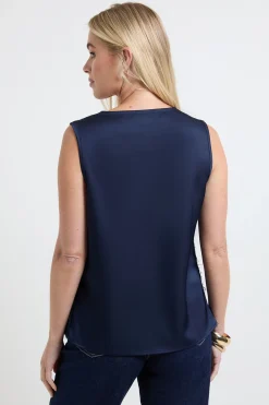 Wallis Débardeur Petite Avec Bordure En Dentelle<Femme Tops D’Automne|Satin Et Dentelle