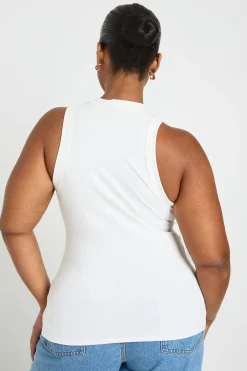 boohoo Débardeur Racer Super Doux Grande Taille<Femme Tops