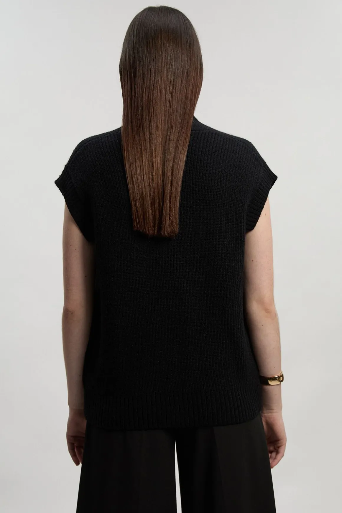 Débardeur Sans Manches En Maille Avec Détail Boutons