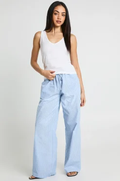 Débardeur Transparent Col V En Coton Slub