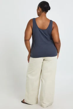 Débardeur Transparent À Encolure Arrondie Grande Taille