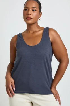 Débardeur Transparent À Encolure Arrondie Grande Taille