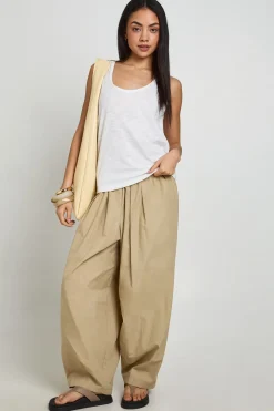 Débardeur Transparent En Coton Slub Avec Dos Échancré