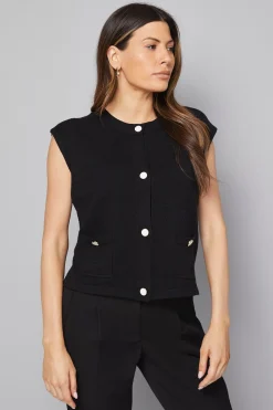 Débardeur Tricoté Boutonné