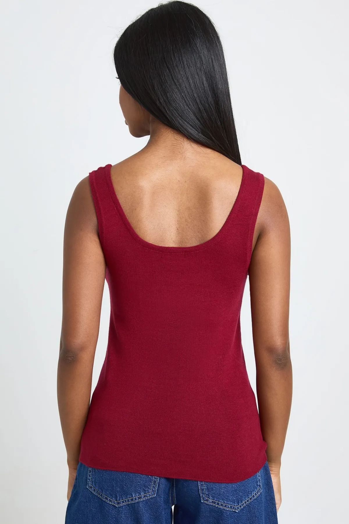 boohoo Débardeur Tricoté À Encolure Arrondie<Femme Pulls Et Gilets|Toutes Les Mailles