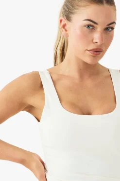 Débardeur ultra-doux à encolure échancrée avec rembourrage intégré