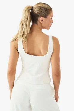 Débardeur ultra-doux à encolure échancrée avec rembourrage intégré